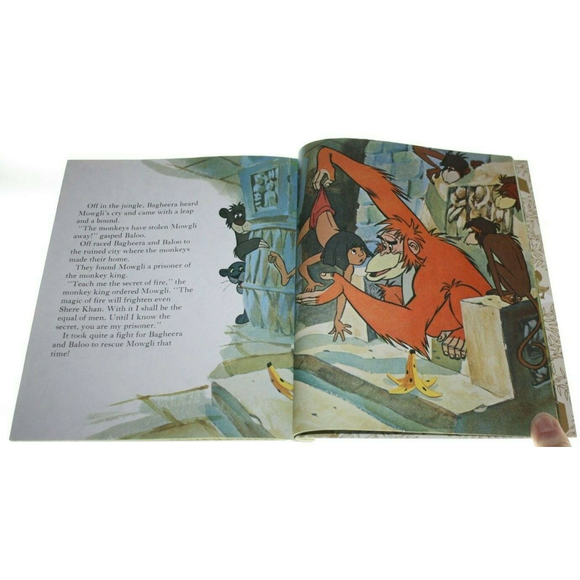 The Jungle Book 1967 Children's Fairy Tale Walt Disney A Little Golden Book VGUC - Picture 2 of 3